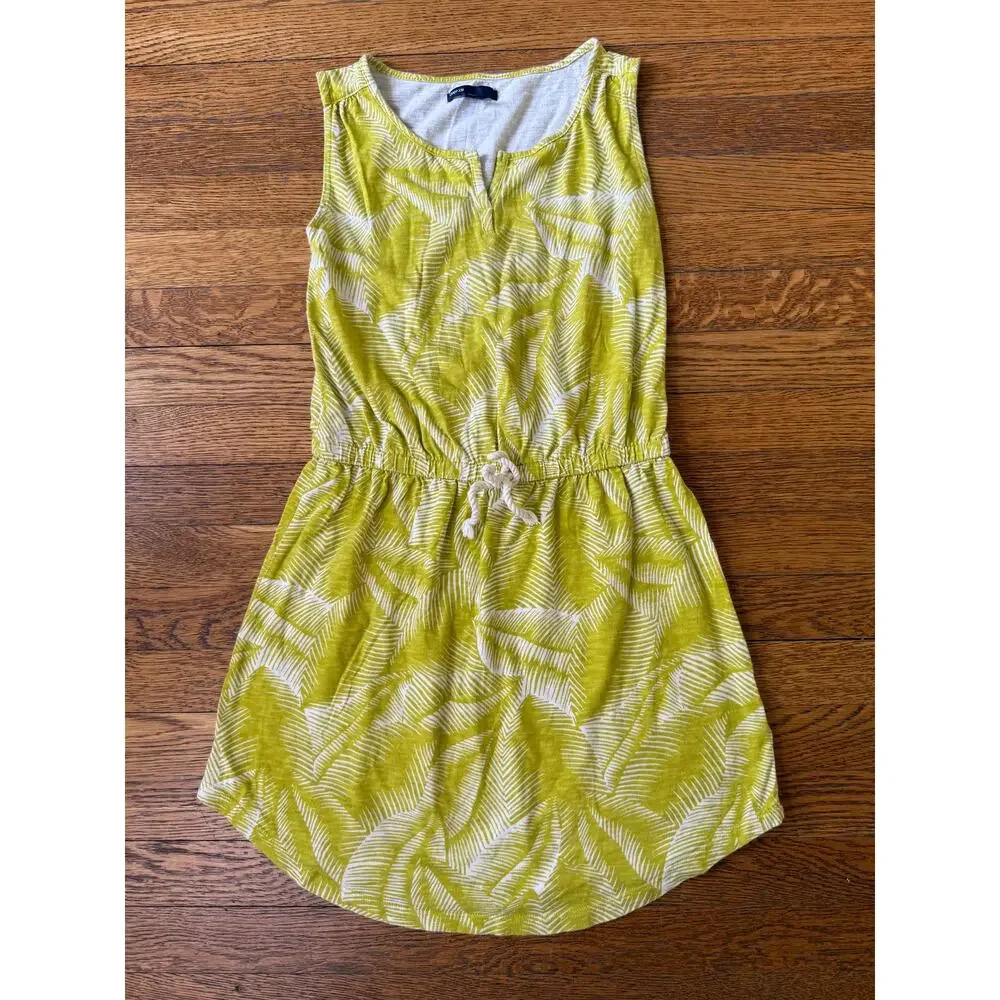 Gap Girls' Leaf Print Summer Dress Size 10